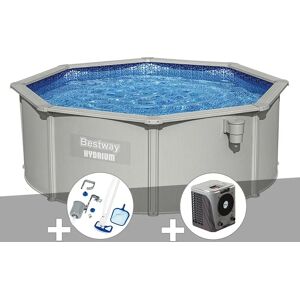 Kit piscine acier ronde Bestway Hydrium 3,60 x 1,20 cm + Kit d'entretien Deluxe + Pompe à chaleur - Publicité