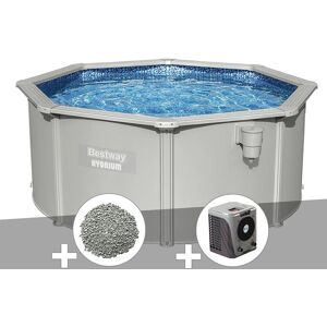 Kit piscine acier ronde Bestway Hydrium 3,00 x 1,20 cm + 10 kg de zéolite + Pompe à chaleur - Publicité