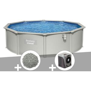 Kit piscine acier ronde Bestway Hydrium 4,60 x 1,20 cm + 10 kg de zéolite + Pompe à chaleur - Publicité