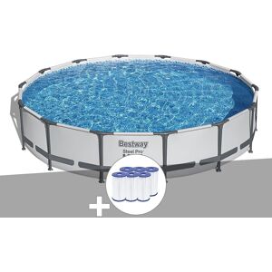 Kit piscine tubulaire Bestway Steel Pro Max ronde 4,27 x 0,84 m + 6 cartouches de filtration - Publicité