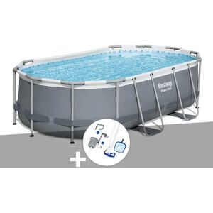 Kit piscine tubulaire Bestway Power Steel ovale 4,27 x 2,50 x 1,00 m + Kit d'entretien - Publicité