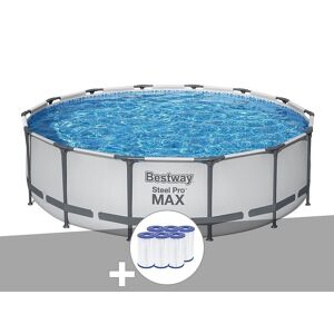 Kit piscine tubulaire Bestway Steel Pro Max ronde 4,27 x 1,07 m + 6 cartouches de filtration - Publicité