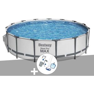 Kit piscine tubulaire Bestway Steel Pro Max ronde 4,57 x 1,07 m + Kit d'entretien - Publicité