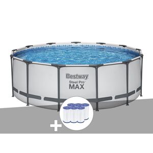 Kit piscine tubulaire Bestway Steel Pro Max ronde 3,96 x 1,22 m + 6 cartouches de filtration - Publicité