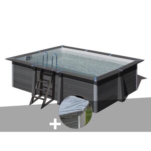 GRE Kit piscine composite Gré Avant-Garde rectangulaire 4,66 x 3,26 x 1,24 m + Bâche de protection - Publicité