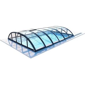 altanka Abri de piscine Horizon pour les modeles 4,10x3 m - BAS85, BAS785 - polycarbonate massif 3 mm - Couleur Ral7016 Graphite