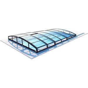 altanka Abri de piscine Skyline pour les modeles 6,20x4,10 m - BAS88, BAS788 - polycarbonate massif 3 mm - Couleur Ral7016 Graphite