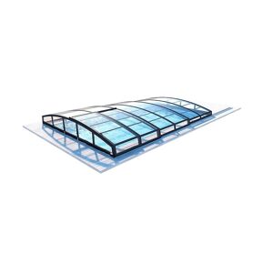 altanka Abri de piscine Skyline pour les modeles 4,10x3 m - BAS85, BAS785 - polycarbonate massif 3 mm - Couleur Ral7016 Graphite