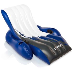 Matelas gonflable chaise longue INTEX luxe 1 place - Publicité