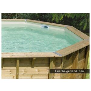 Liner seul Beige pour piscine bois Azura 4,90 x 3,55 x 1,30 m - Ubbink - Publicité