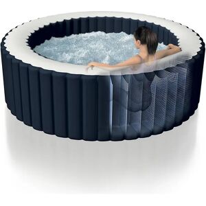 INTEX Spa gonflable PureSpa Blue Navy - 4 places - Rond - D196xH71cm - Publicité