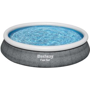 BESTWAY Piscine autoportante Fast Set - Ronde - D457xH84cm - Publicité