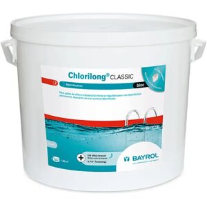 Chlore Bayrol Chlorilong Classic Bloc 500 g Traitement d eau - 10 kg