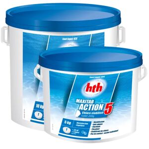 Chlore multifonction hth® MAXITAB Action 5 galets 200g