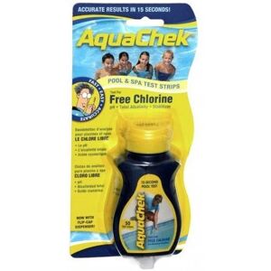 Boîte de 50 bandelettes de test Aquachek jaune 4-en-1