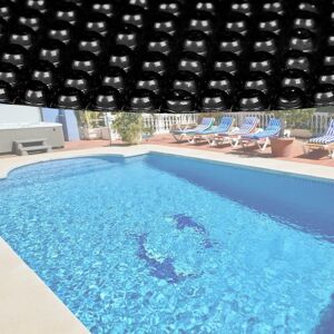 BIGB Bache à bulle été 400µ noire pour piscine ronde 3m60 - Publicité