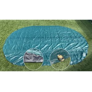 PLANET POOL Bâche Hivernage Protection Piscine Hors-Sol Ovale 730 x 375 cm - dimension couverture 830x475cm - vert - Publicité