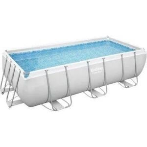 Piscine tubulaire rectangulaire power steel 4,04 x 2,01 x 1,00 m - Publicité