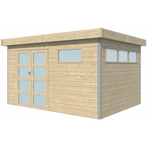 - Chalet en bois profil aluminium contemporain 11.36 m² Sans option