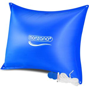 Monzana - Coussin de piscine hivernage -20°C xl coussin gonflable xxl corde double couture pvc valve de sécurité œillets bâche coussin flottant hiver Coussin de piscine xl 240x200 - Publicité