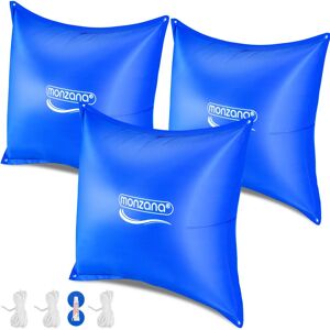 Monzana - Coussin de piscine hivernage -20°C xl coussin gonflable xxl corde double couture pvc valve de sécurité œillets bâche coussin flottant hiver - Publicité