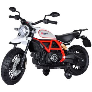 - Ducati Scrambler Moto Électrique pour Enfants 12V avec Effets Sonores et Lumières 0-6 ans