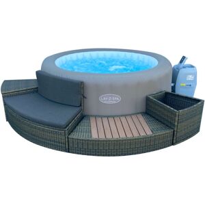 Ensemble mobilier 4 modules pour spa gonflable Lay-Z-Spa rond 180 cm Bestway - Publicité