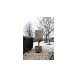 Nature - Housse d'hivernage 230 g en toile de jute, Dimensions h 1.50 m x ø 1.25 m - beige - Publicité