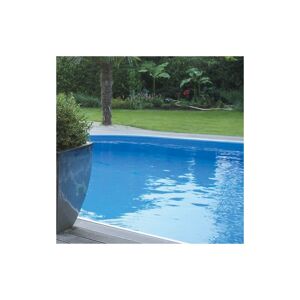 EDG - liner piscine 50/100 imprime 8.20 x 5.00 hauteur 1.35M accrochage a jonc - bleu - Publicité