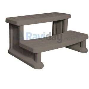 Raviday - Marche-pied pour spa gonflable Couleur Taupe - Taupe - Publicité