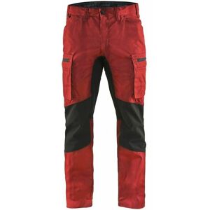 Blaklader - Pantalon services +stretch Blåkläder en destockage Taille: 46 - Couleur: Rouge/Noir - Longeur des jambes: jambes courtes - Rouge/Noir - Publicité