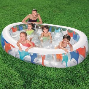 Bestway - 54066B piscine gonflable hors sol ovale multicolore 234x152x51 cm en vinyle pour enfant - Publicité