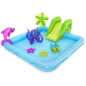 Piscine de jeu gonflable pour enfants Aquarium jeu d'eau Bestway 53052 - Publicité
