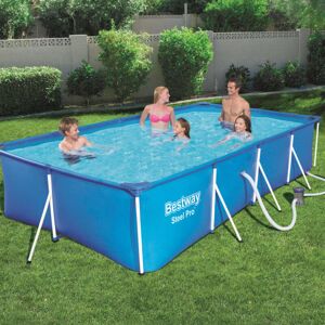 Jeu de piscine rectangulaire Steel Pro 400x211x81 cm 56424 - Bestway - Publicité