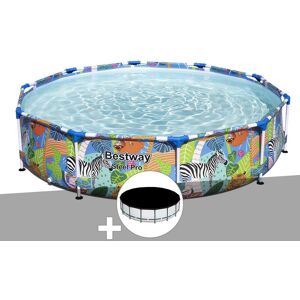 Kit piscine tubulaire Bestway Steel Pro ronde 3,05 x 0,66 m + Bâche de protection - Publicité