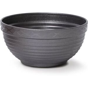 - Pot à fleurs en terre cuite 5,5L misa 340x340x136 mm, Gris foncé - Gris foncé