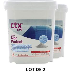 Produit d'entretien piscine - CTX 400 - Chlorprotect stabilisant - 4,5 Kg - 2x4,5 kg de CTX - Publicité