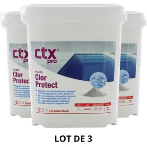 Produit d'entretien piscine CTX 400 - Chlorprotect stabilisant - 4,5 Kg - 3x4,5 kg de CTX - Publicité