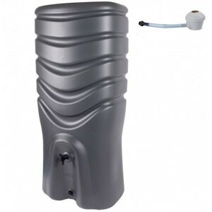 - Récuperateur d'eau 350 litres gris anthracite + kit collecteur universel