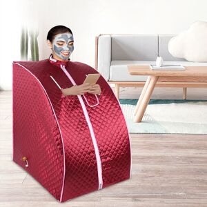 WYCTIN Hofuton 1000W Sauna à Vapeur Portable Home Spa Tente 99x76x88cm Rouge - Publicité