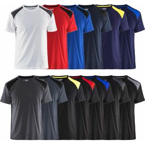 T-shirt Blaklader bicolore Noir Epaules Grises l - Noir Epaules Grises - Publicité