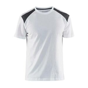 Blaklader - T-shirt bicolore Blanc / Gris xl - Blanc / Gris - Publicité