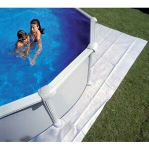 GRE Tapis de sol en feutrine pour piscine ovale - Dimensions tapis de sol: 7,50 x 4,00 m - Publicité