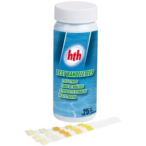 Test bandelettes Cl/pH/Br/TH/TAC/Cya (Boîte de 25) - 00218403 - HTH - Publicité