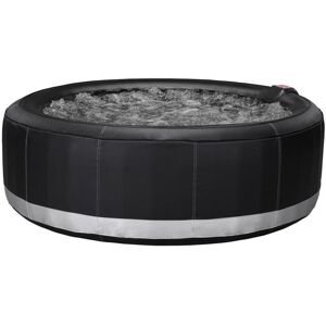 Vente-unique.com SPA gonflable 6 places BCOOL III - D203 x H65 cm - 140 buses d'air - Noir - revetement luxe