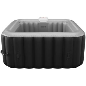 Vente-unique.com Spa gonflable carre 4 places - L154 x P154 x H65 cm - 120 buses d