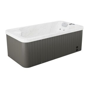 Vente-unique.com SPA 2 places blanc perle - 18 jets - L210 x P110 x H74 cm - Systeme BALBOA - TAHITI III