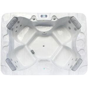 Vente uniquecom SPA 4 places blanc perle avec bache 16 jets L210 x P152 x H76 cm Systeme BALBOA LULA IV