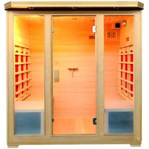 Vente-unique.com Sauna Infrarouge 4/5 places Gamme prestige - L180*P120*H190 cm - 2580W - STOCKHOLM II - Publicité