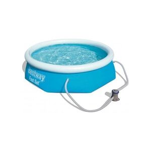 Bestway Piscine Hors-Sol Autoportante Gonflable Fast Set 244x66 cm Filtre à cartouche 1.249 litres/heure - Publicité